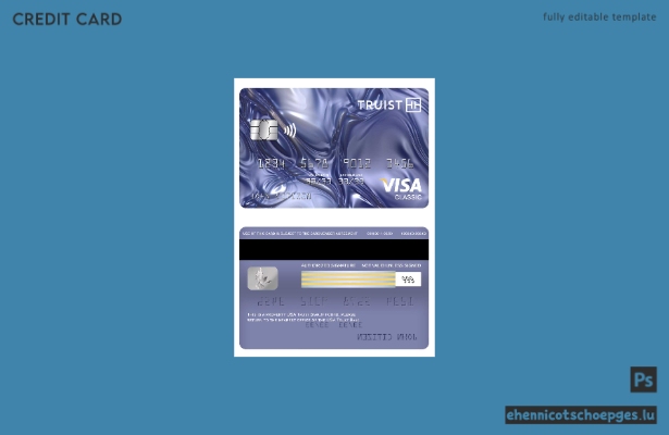 USA Truist Bank Visa Classic Card – Beispielvorschau